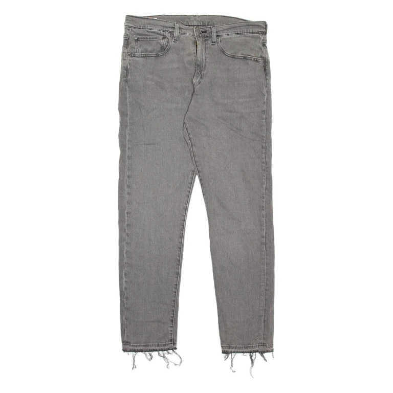 LEVI'S 512 BIG E Jeans Mens Grey Slim Tapered W34 L32