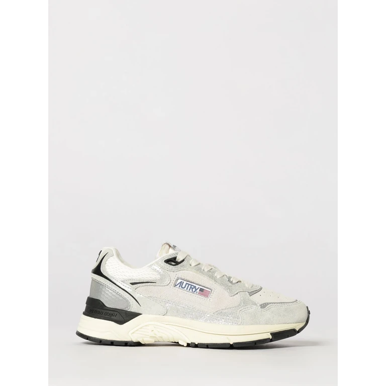 Hyperway Two-Tone Leather and Mesh Sneakers with Cut-Out Logo (HYLWBF01)