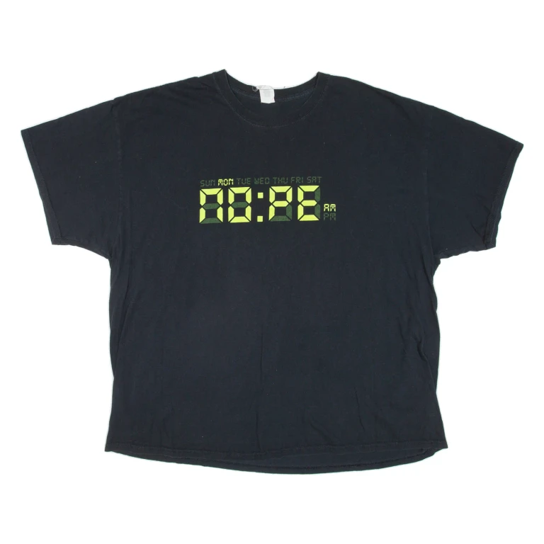 GILDAN Monday: Nope Mens T-Shirt Black Crew Neck 3XL