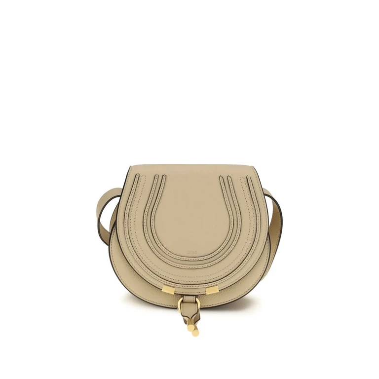 Chloé Beige Calf Leather Bos Taurus Shoulder Bag - Women