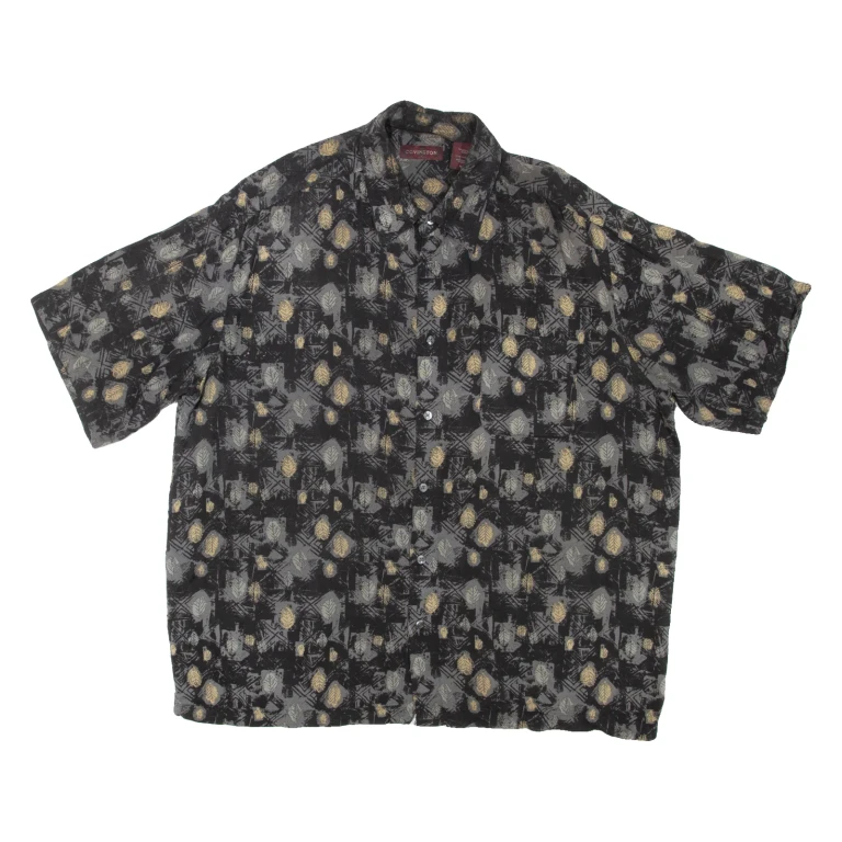 COVINGTON Mens Shirt Black Floral XL