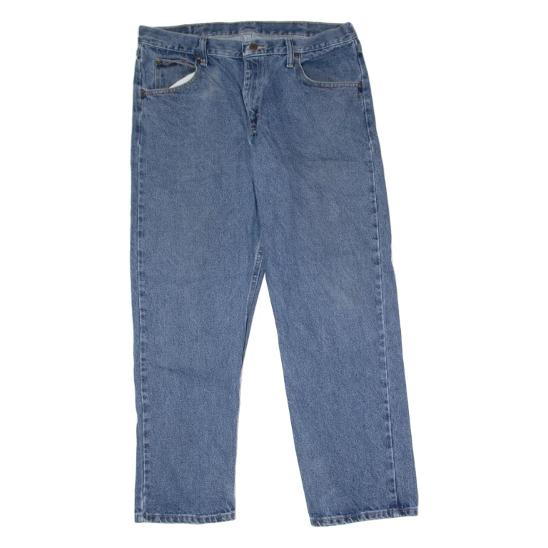 WRANGLER Mens Jeans Blue Regular Straight W35 L30