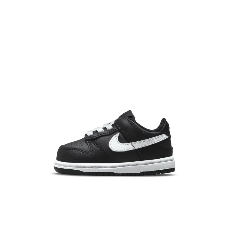 Toddlers Dunk Low Black White 2022 Sneakers