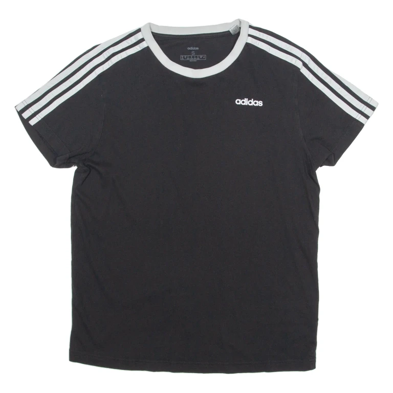 ADIDAS Mens T-Shirt Black Crew Neck S (EE1-281024-4978)