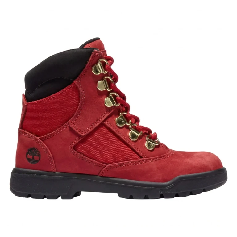 Grade School 6 Inch Field Boot 'Dark Red Nubuck' Boots