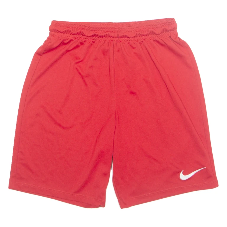 NIKE DRI FIT Mens Sports Shorts Red Relaxed M W26