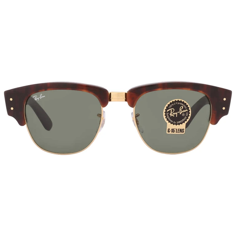 Ray Ban Mega Clubmaster Green Square Unisex Sunglasses RB0316S 990/31 53