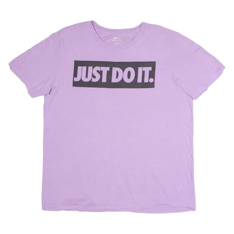 NIKE Mens T-Shirt Purple L