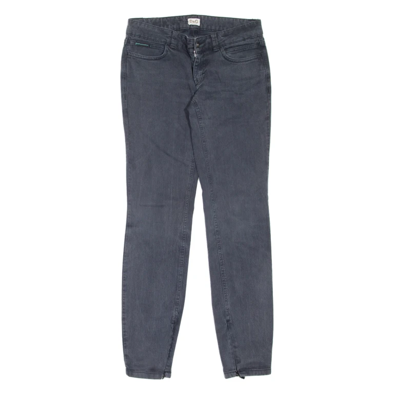DOLCE & GABBANA Womens Jeans Grey Slim Skinny W27 L30