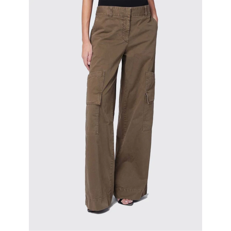 OFF-WHITE Pants Woman color Brown (OWCF026F25FAB0015800)