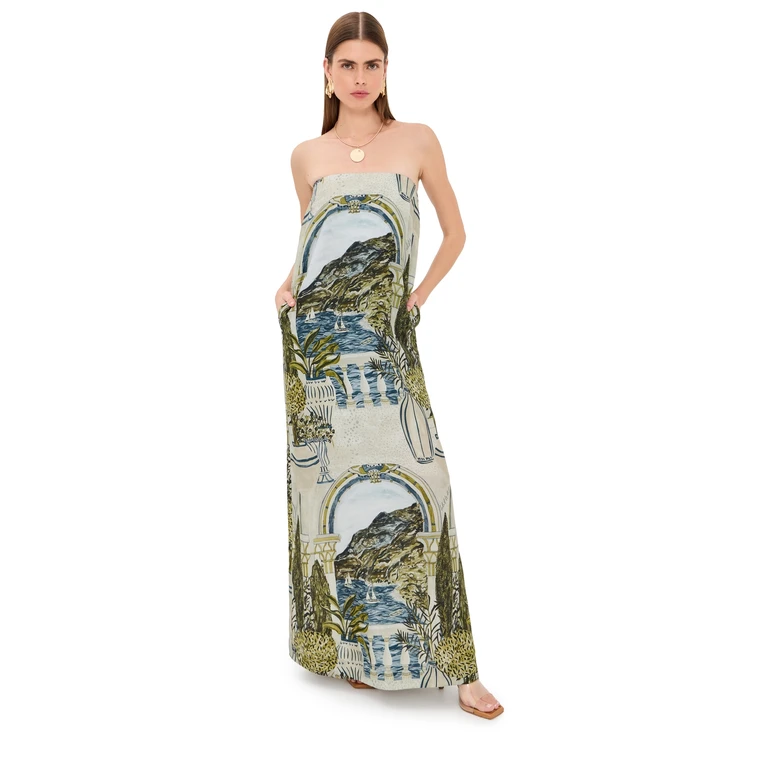 Isla & White Filmena Dress Costaurea M