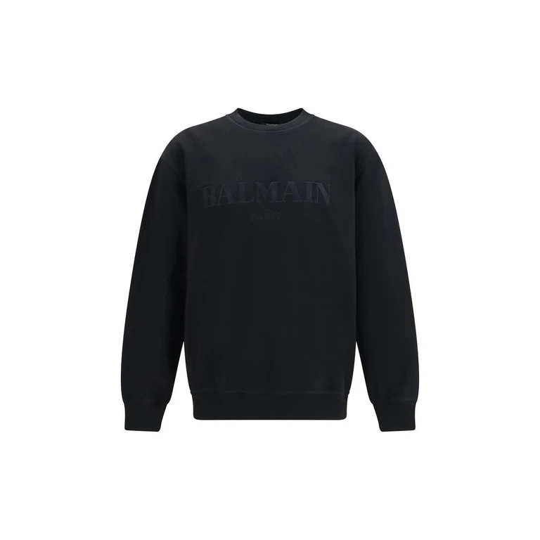 Black Cotton Sweatshirt Clothing - Men