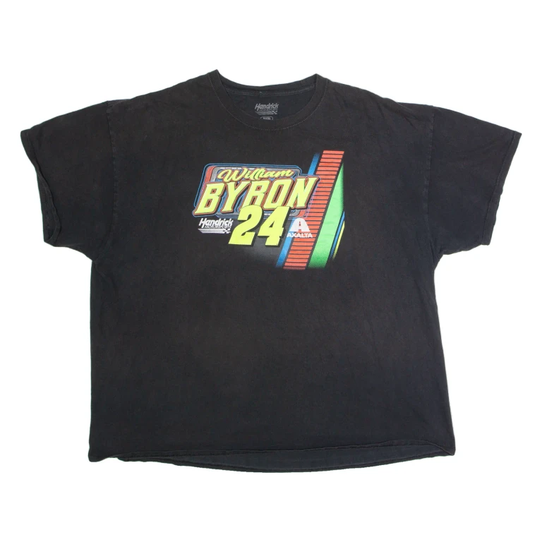 HENDRICK MOTORSPORTS William Byron #24 Nascar Racing Mens T-Shirt Black USA 3XL