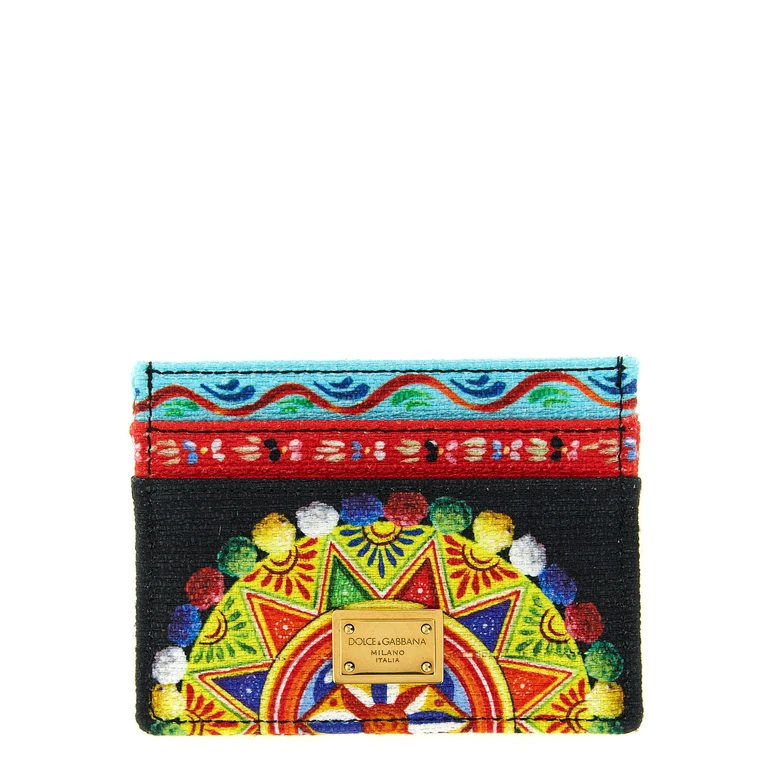 Dolce & Gabbana Multicolor Cotton Cardholder Accessory - Women