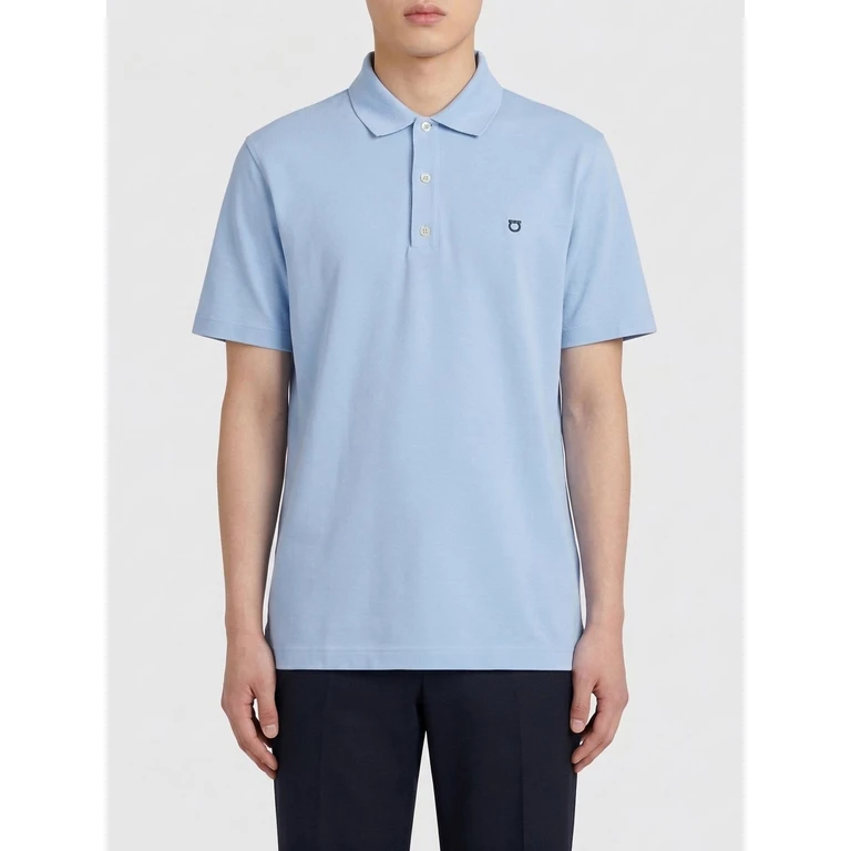 Cotton Polo with Gancini Logo (793775002)