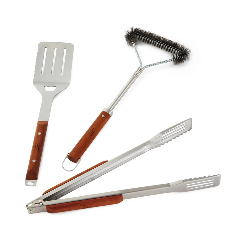 Stainless Steel 3Pc BBQ Tool Set