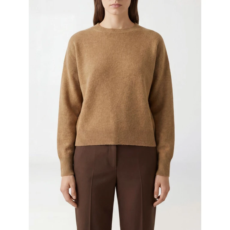 Crewneck Jumper in 100% Organic Cashmere with Ribbed Trims (MODENAB936)