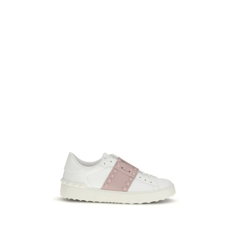 White Calf Leather Bos Taurus Athletic Sneakers - Women