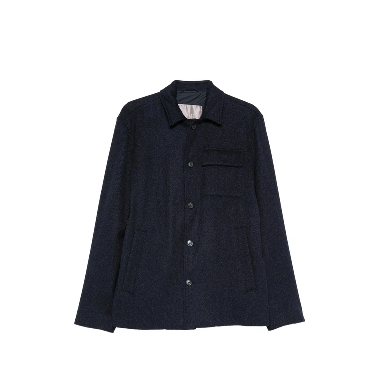 Chest Flap-pocket Button-up Jacket