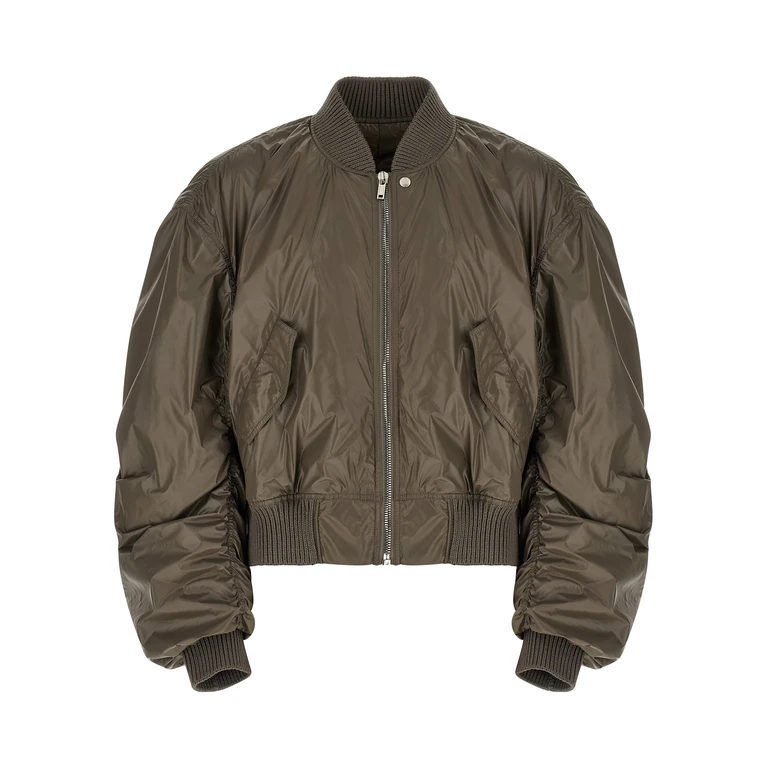 Gray Nylon Bomber Clothing - Men