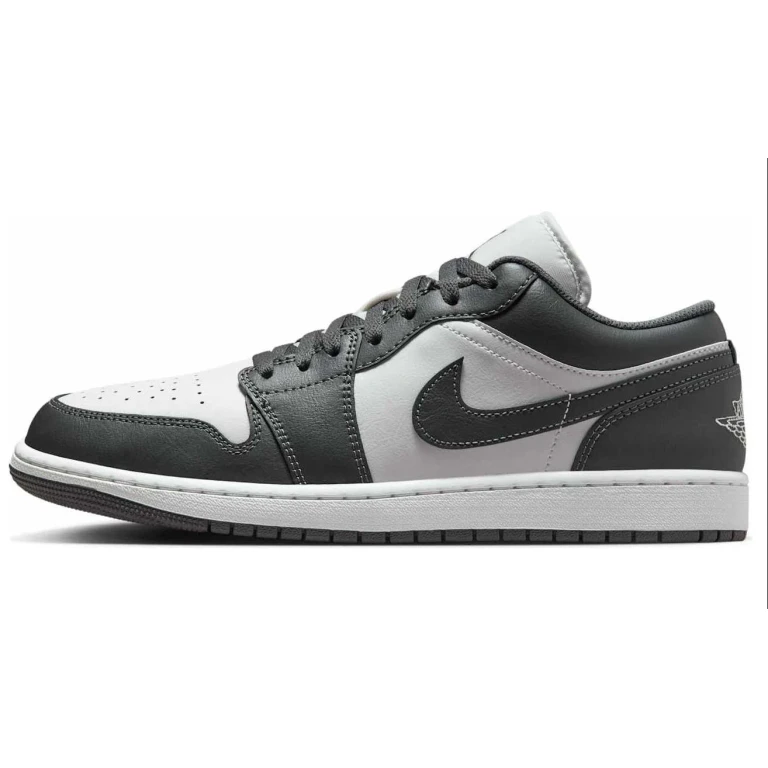Men's Retro 1 Low 'Grey White' Sneakers