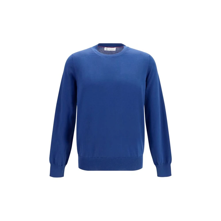 Brunello Cucinelli Blue Cotton Sweatshirt Clothing - Men