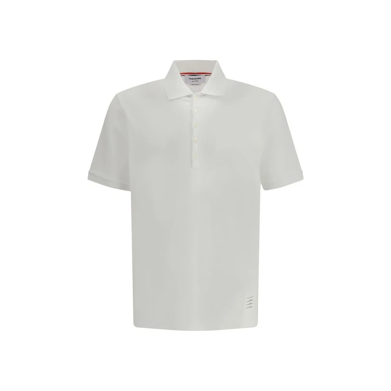 Thom Browne White Cotton Polo Shirt - Men