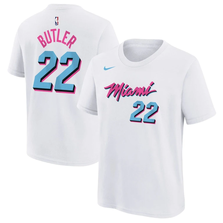 Youth NBA Heat ' Butler '24/25 City Edition N & N T-Shirt T-Shirts