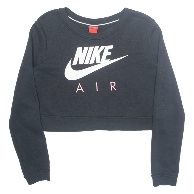 NIKE AIR Cropped Womens Sweatshirt Black M