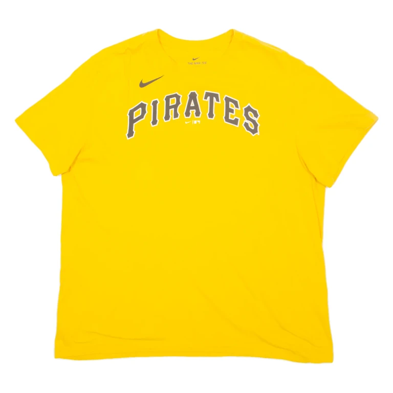 NIKE Pirates Mens T-Shirt Yellow XL