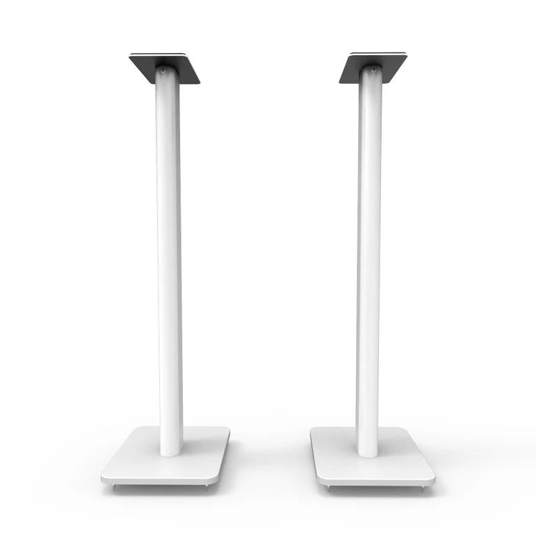 Kanto 32" Bookshelf Speaker Swiveling Floor Stands - White, Set of 2