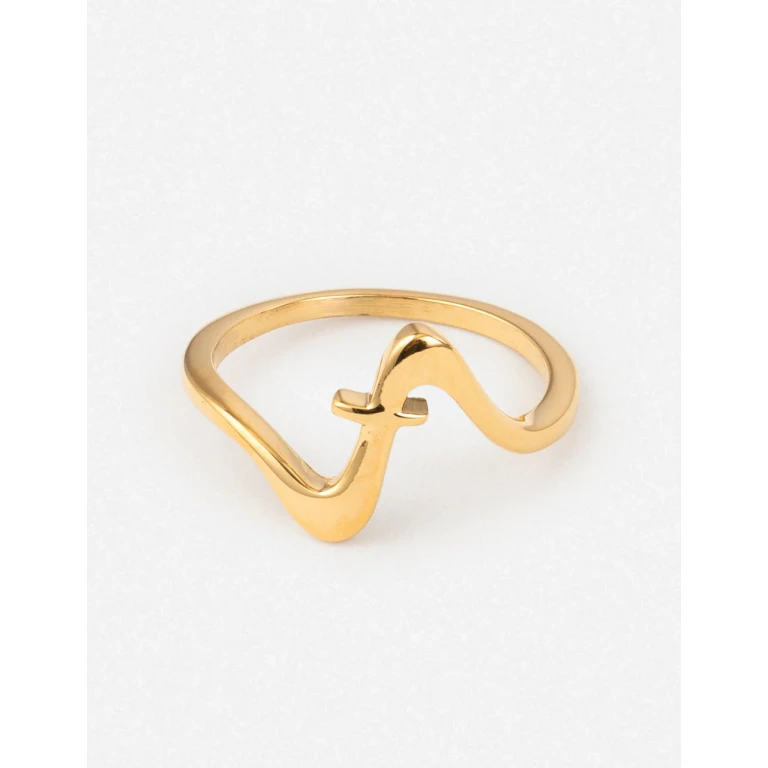 Wavy Cross Ring