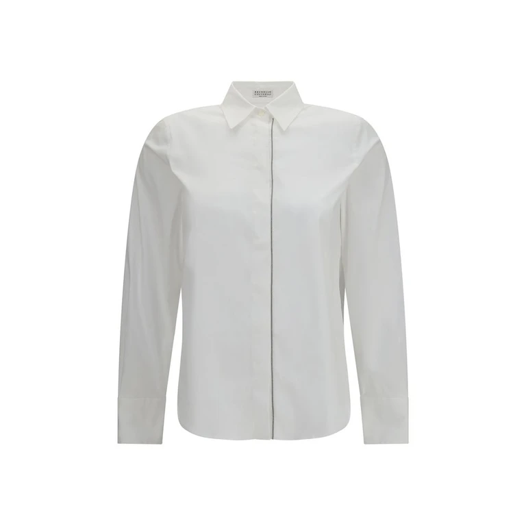 Brunello Cucinelli White Cotton Dress Shirt - Women