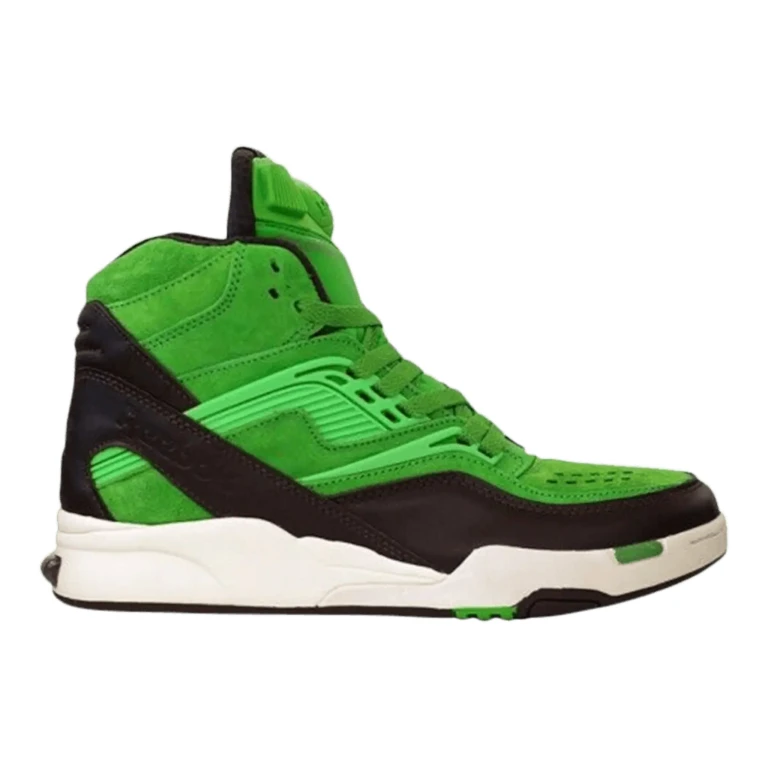 Twilight Zone Pump SNS Men's Basketball Shoes - Black/Green