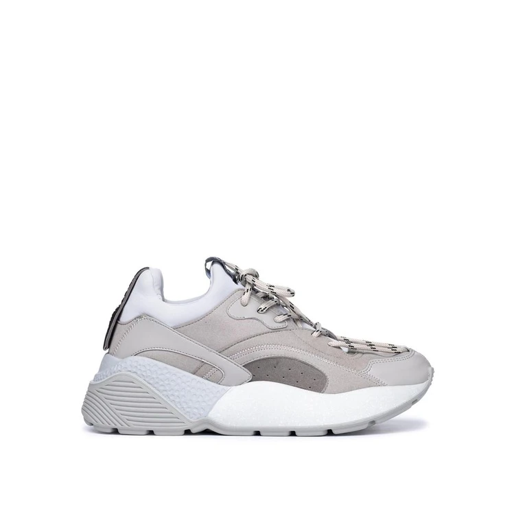 Gray Vegan Leather Chunky Sneakers - Women