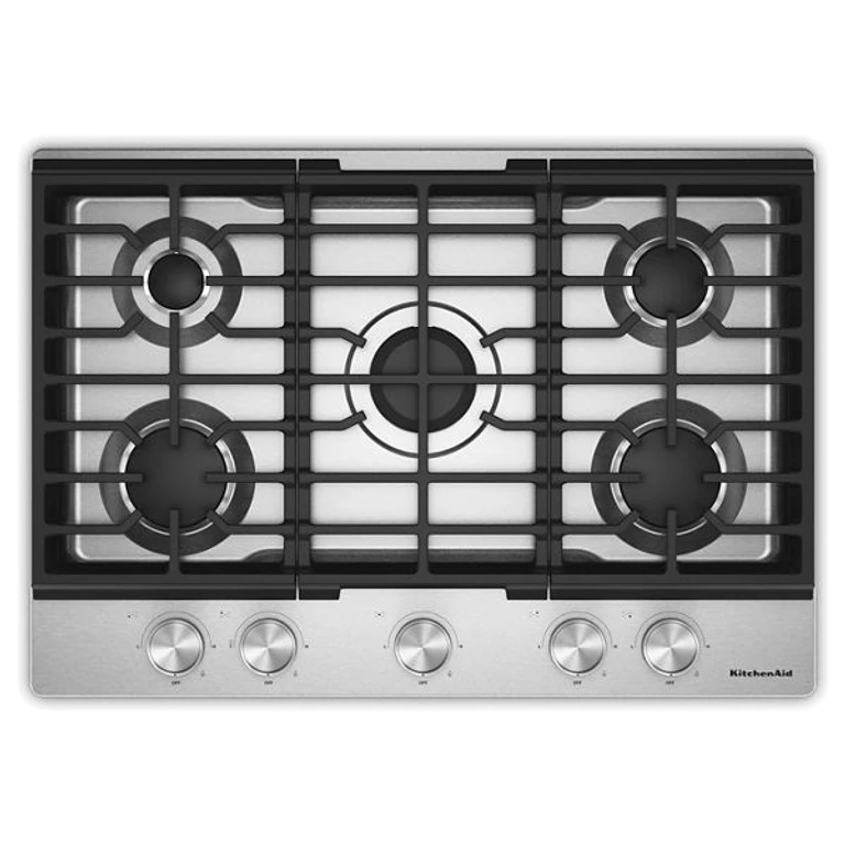 30 In. Gas Cooktop w/ 5 Versatile Burners in Steel