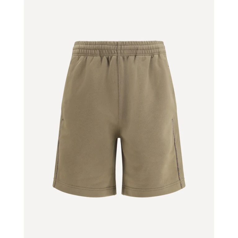BURBERRY Cotton Shorts with Check trims Male M