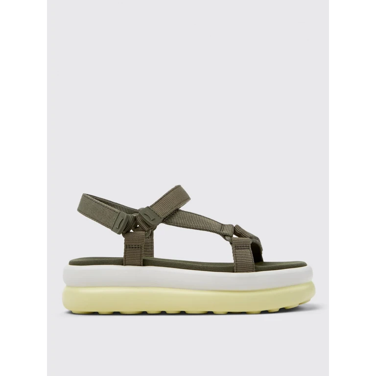 Heeled Sandal Woman color Green (K201726-003PELOTASFLOTAUP0)