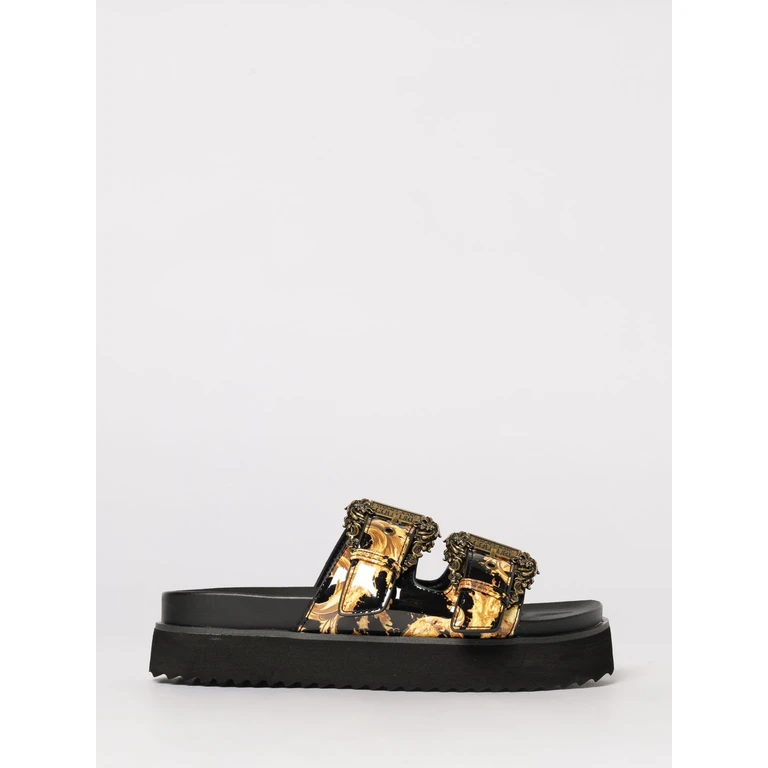 Heeled Sandal Woman color Black (80VA3SM1ZS366G89)