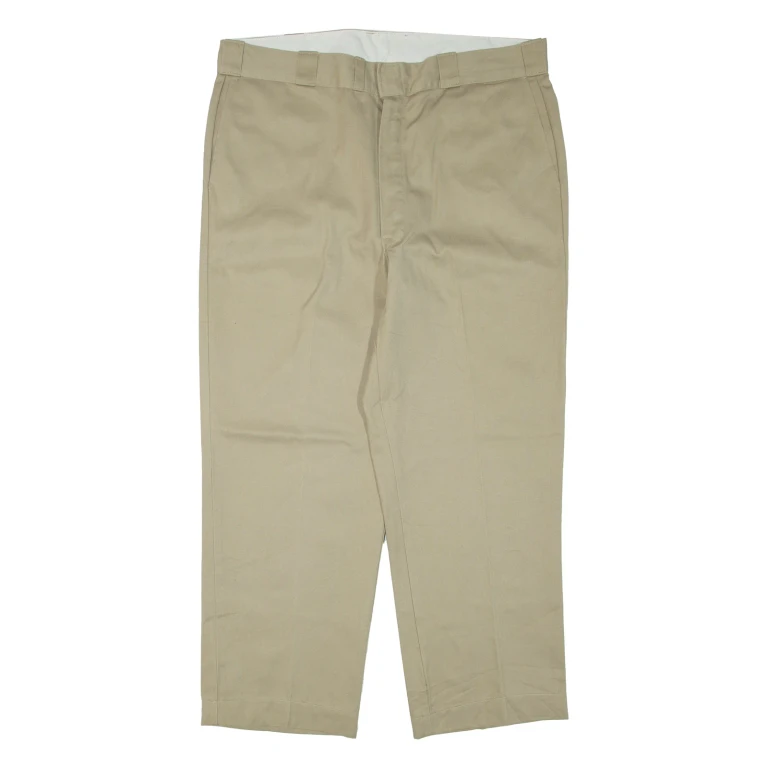 DICKIES Mens Trousers Beige Regular Tapered W38 L28