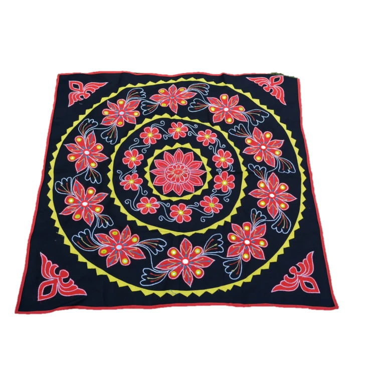 OMSutra Mandala Applique Boho Tapestry for Wall Decor
