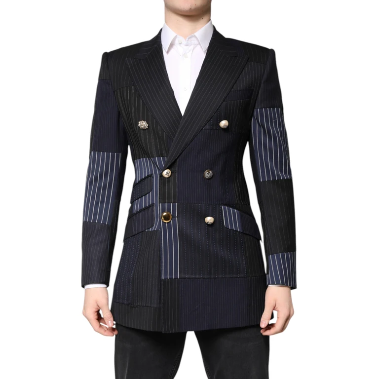 Dolce & Gabbana Multicolor Patchwork Jacket Coat Suit Blazer - Men