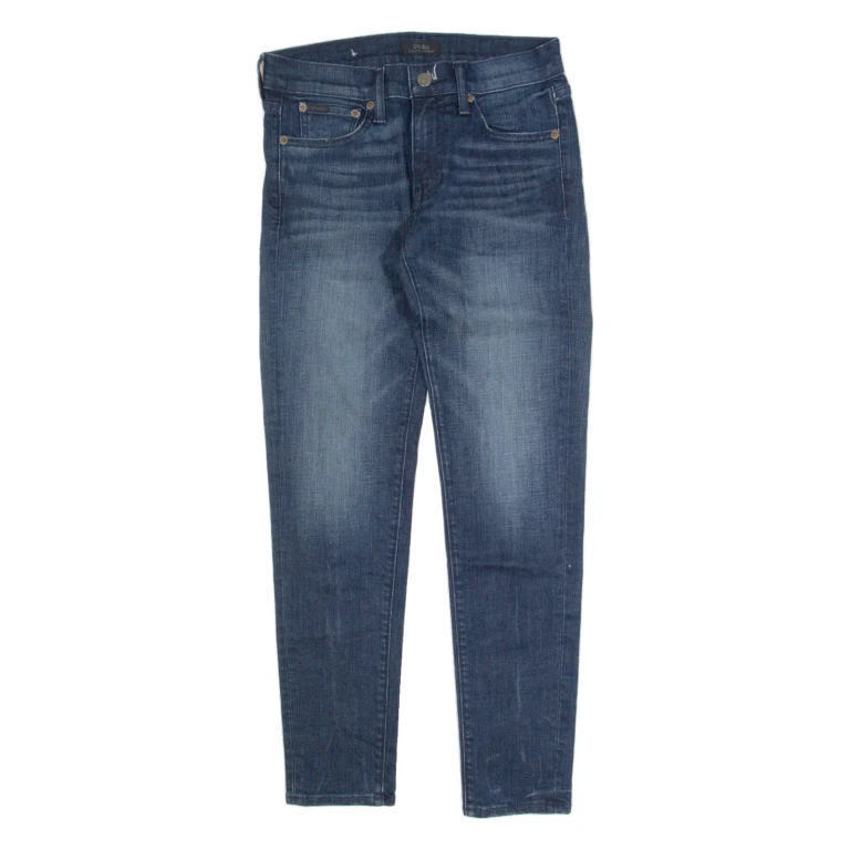 POLO RALPH LAUREN Womens Jeans Blue Slim Skinny Stone Wash W26 L28