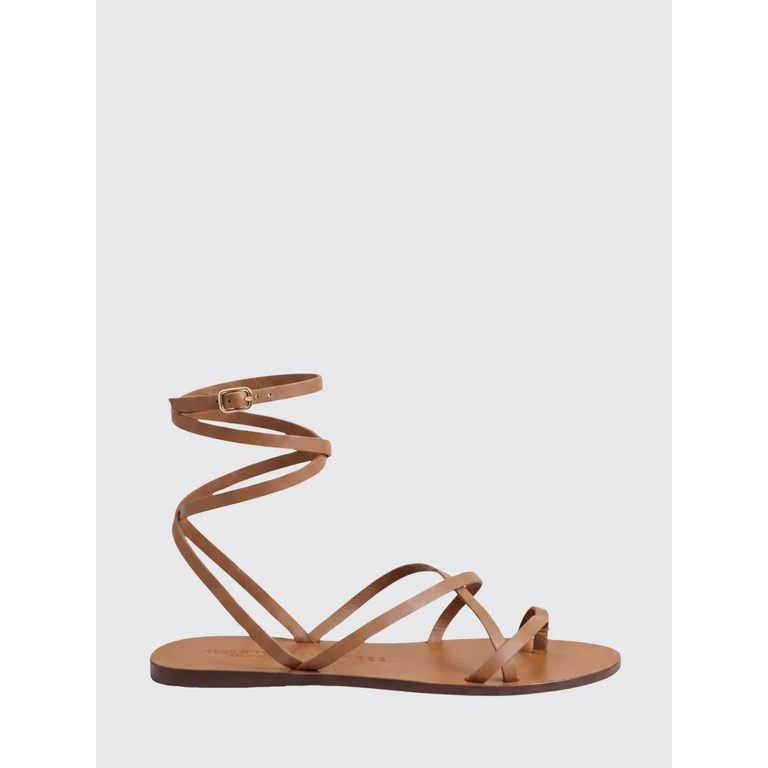 Heeled Sandal Woman color Leather (M50Y0TAN)