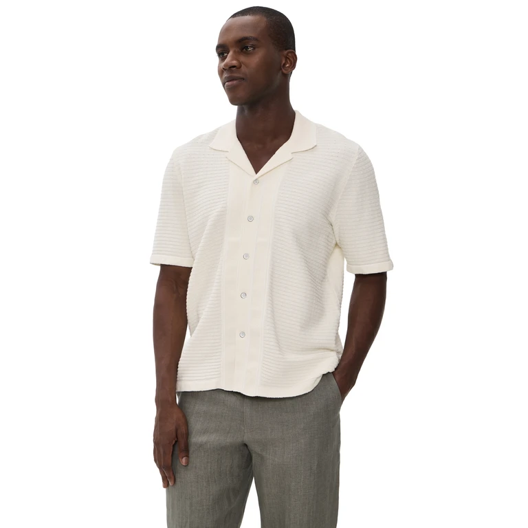 rag & bone Zuma Ottoman Camp Shirt Chalk M