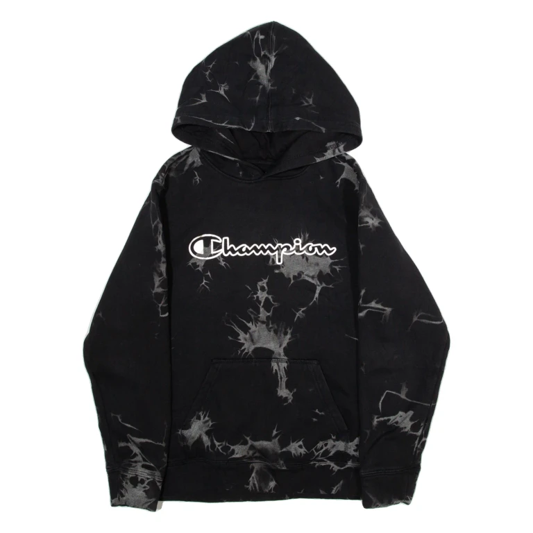 CHAMPION Womens Black Hoodie M