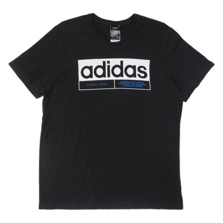 ADIDAS Mens T-Shirt Black M