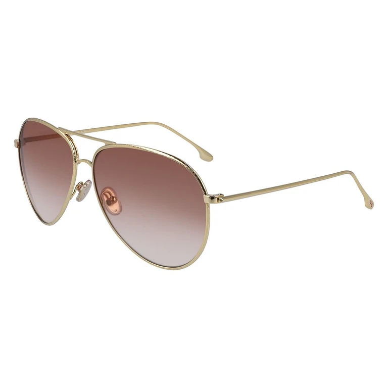 Victoria Beckham Gold Metal Sunglasses - Women