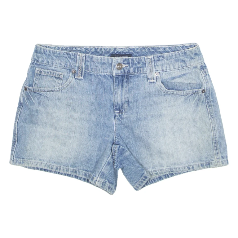 TOMMY HILFIGER Womens Denim Shorts Blue UK 10 W31