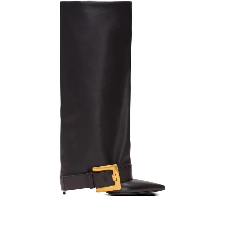 BALMAIN Stivale Alto Pelle